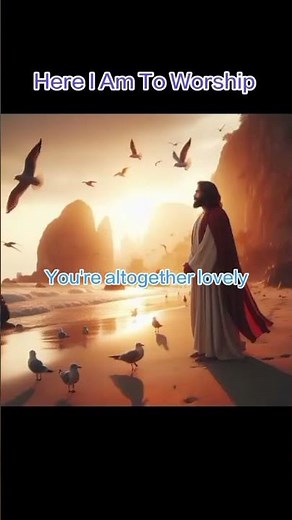 Here I Am To Worship #worshipsong #lyricsvideo