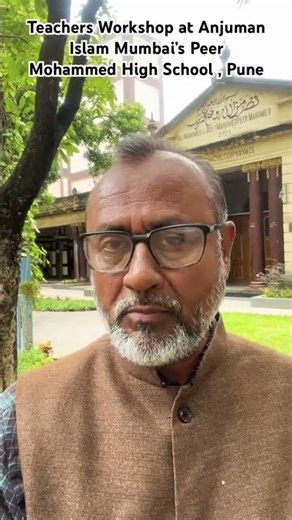 Workshop at Anjuman Islam Mumbai’s Peer Mohammed High School, Pune