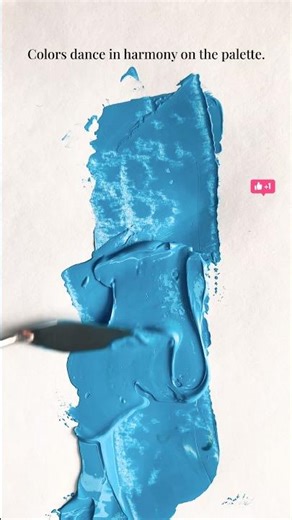 Colors dance in harmony on the palette