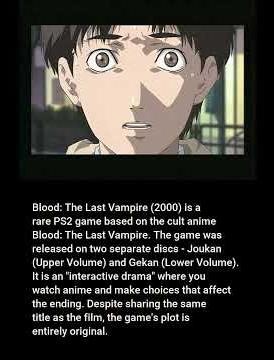 Blood: The Last Vampire (2000) - Japanese exclusive for PS2 #ps2 #ps2games