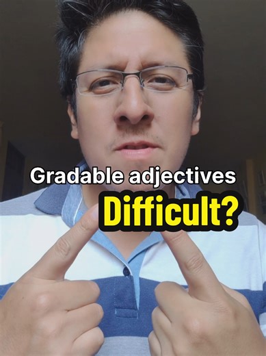 GRADABLE ADJECTIVES ✅ #learn #learnenglish #english #speaking #tips