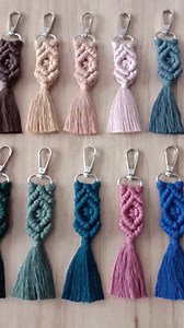 Boho Macrame Keychain, Colorful Tassel Keyring, Macrame Favors in Bulk, Bag or Purse Charm, Wedding Favors, Handmade Gifts for Bridal Shower - Etsy