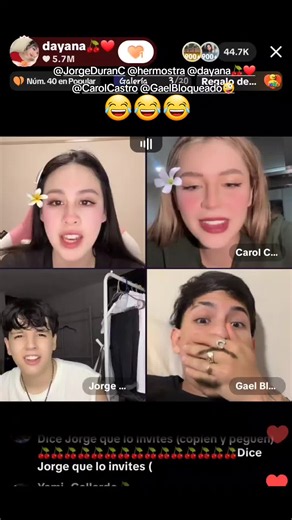 #gaelbloqueado #carolcastro #jorgeduran #dayana #fyp @Gael Bloqueado🤪 @Carol Castro @Jorge Duran C @dayana🍒❤️