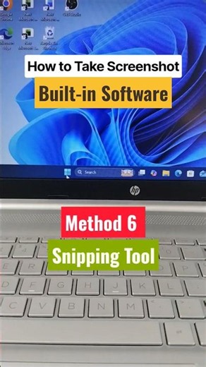 How to Take a Screenshot (Method 6) 💻 #shorts #snippingtool