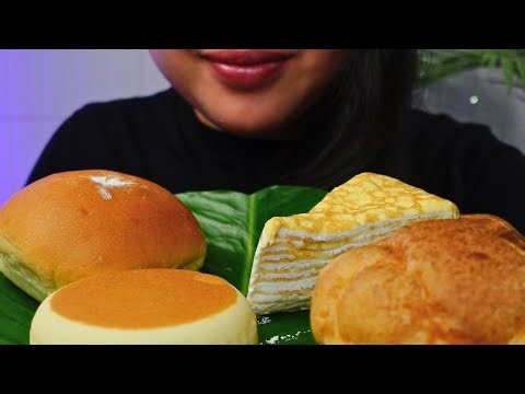 ASMR | SWEET CREAM PASTRIES | Eating sounds No talking