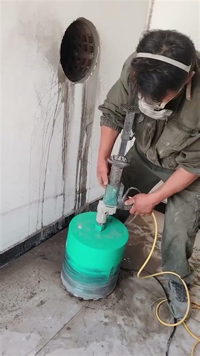 Perfect Hole in a Massive Concrete Wall 😳