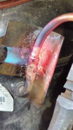 Section tube brazing copper H #subscribe #tecnician #subscribe #viralvideo #viral #shortvideo #short