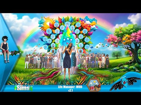 Life Manager Mod v2.1 Showcase Trailer - Custom Family Tree, Genetics, Household, Aging.