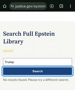 Epstein files just dropped: Search term: "Trump" Results: "No results found" | Goodbye DNC | Facebook