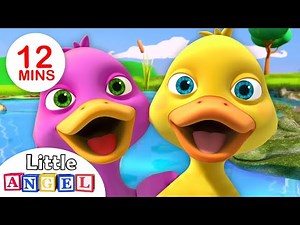 Cinco Patitos, Monito Mandón | Canciones Infantiles | Little Angel Español