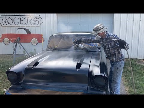 1957 Chevy Painting Outside and 283 Idling Sounds