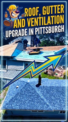 Pittsburgh Roof Replacement | GAF Timberline HDZ, Gutters & Ventilation