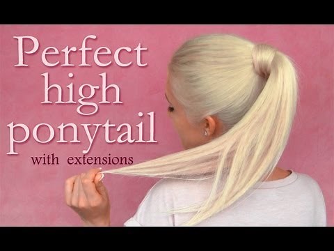 High ponytail with clip in extensions hairstyle: perfect blending tips and tricks