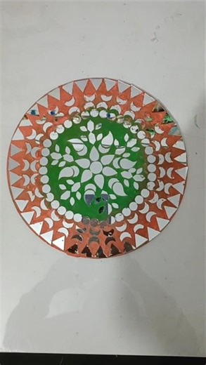 diy how make mirror mosaic arts make Wallhangingl home decor #shorts #youtubeshorts