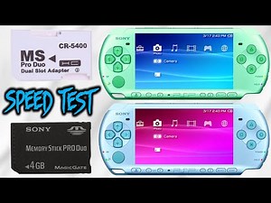 PSP - SD Memory Stick VS Sony Memory Stick! (SPEED TEST)