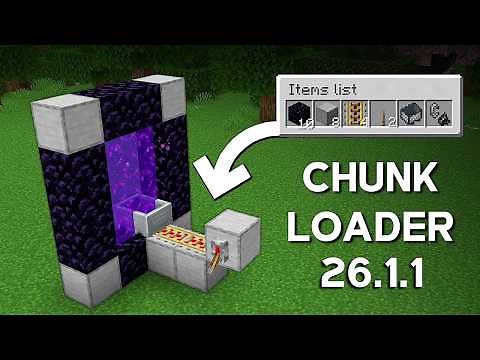 How to Build Chunk Loader in Minecraft | Chunk Loader Minecraft 1.21.11
