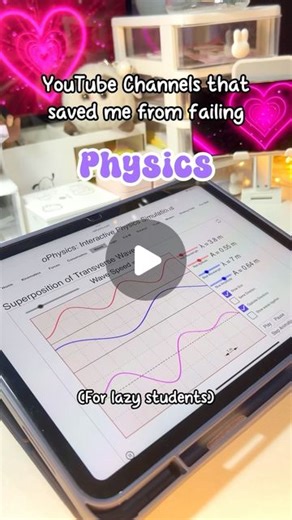 Rai | Study, work & Lifestyle on Instagram: "🌷:: YouTube Channels that saved me from failing Physics! List⬇️ • Minutephysics • The Science Asylum • ScienceClic English • Physics Girl • Fermilab • Physics Videos by Eugene • DrPhysicsA • For the Allure of Physics • David Butler • ViaScience - quantum mechanics, thermodynamics • XylyXylyX - general relativity • Sixty Symbols • PhysicsHigh • Physics Explained 🏷️:: [ #study #studygram #studymotivation #studyabroad #studytips #studywithme #physics ]