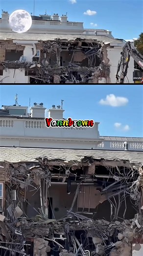White House Demolition Begins To pave way for Trump’s Ballroom. #vannbrown #viral #world #usa | Vann Brown