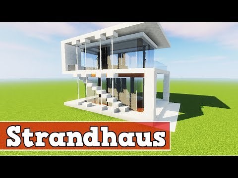 Wie baut man ein Strandhaus in Minecraft | Minecraft Strandhaus Bauen Deutsch Tutorial