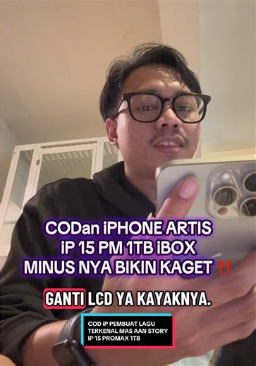 COD iP ARTIS PEMBUAT LAGU MAS AAN STORY iP 15 PM 1TB Minus nya … #cod #iphone #iphone15promax