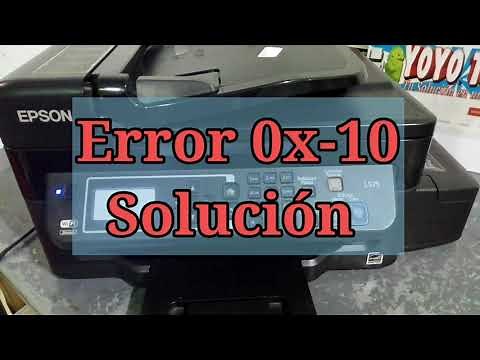 🔥SOLUCIÓN ERROR 0x-10🔥 Impresora Epson L575, L565 Similares