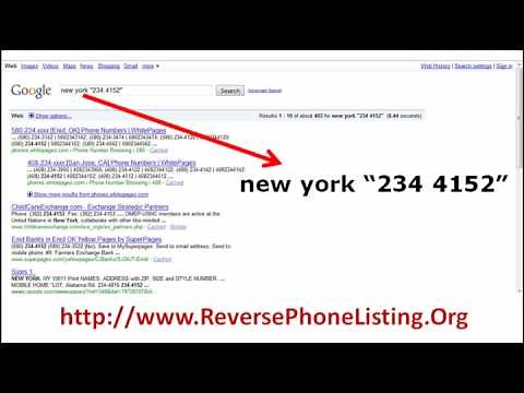 How To Do A Free Reverse Phone Look Up - Easy Reverse Number Look Up