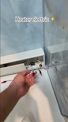Instalación de un heater 120v (baseboard electric heater) #remodeling #constructionchannel #suscr