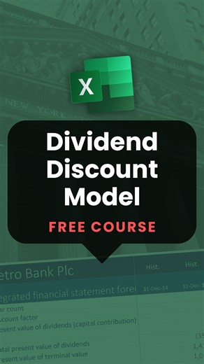Financial Edge Training on Instagram: "In this video, we explain the Dividend Discount Model (DDM) and how it’s used in company valuation. This step-by-step walkthrough will help you understand one of the core valuation methods used in equity research and investment banking."