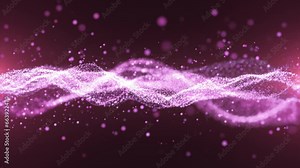 Luxury rose gold background animation. Shining particles with bokeh effect and soft light. Shimmering particles forming a wave and seamlessly flowing. Celebration, event, invitation, holiday. 4k.
