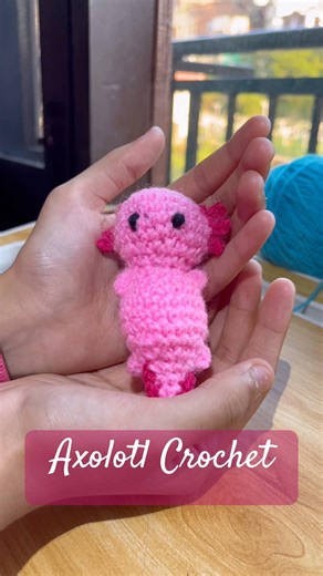 Crochet Axolotl #beginnercrochet #crochet #tutorialamigurumicompleto #axolotl