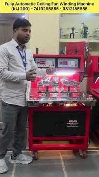 Fully Automatic Ceiling Fan Winding Machine KIJ 200 Dual Head Stator Rewinding CNC Model