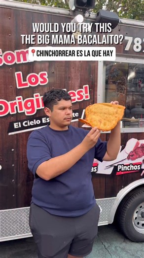 2.3K views · 550 reactions | The Big Mama Bacalaito  Crispy, giant, and full of flavor—Chinchorrear Es La Que Hay came through! | World Food Trucks | Facebook