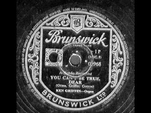 Ken Griffin - You Can't Be True, Dear (1948 Music Video) | #17 Song