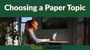 Choosing a Paper Topic