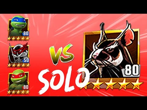 TMNT Legends Splinter VS Leo, Raph Solo
