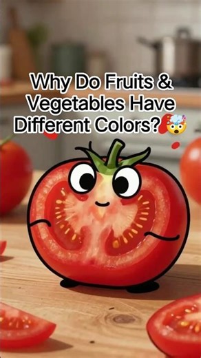 Why Do Fruits & Vegetables Have Different Colors? 🤯 Science Facts #shorts