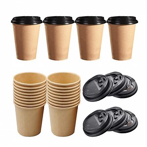[Hot Item] Biodegradable Single Wall Cup Disposable White Paper Cup with Simple Thickened Paper