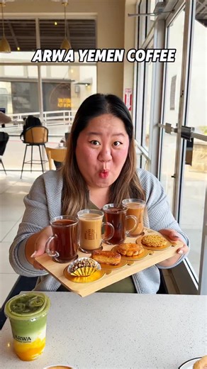 ARWA YEMEN COFFEE ☕️ I haven’t been to many Yemeni coffee shops but this one is definitely one to try! The coffee is perfectly sweetened and the cute camel on top is a plus. 🐪 They have so much on their menu like the 🍵Matcha ☕️Yemeni Coffee 🫖Tea samplers 🍰 Honey Bread 🧁Biscoff Cheesecake If you are wanting something new to try, then try out Arwa Yemen Coffee near you! #dallasfoodblogger #dallasfoodie #yemencoffee #yemenicoffee #coffeeshop #teatime | Kellysimplyeats