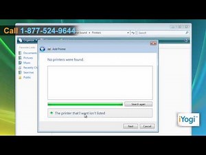 How to set up wireless printer with Windows® Vista