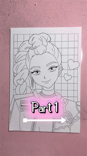 Coloring RUMI: Part 1! 🏹✨ (K-Pop Demon Hunters) #art #kpopdemonhunters #drawing #animeart