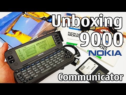 Nokia 9000 Communicator Unboxing 4K with all original accessories RAE-1N B review