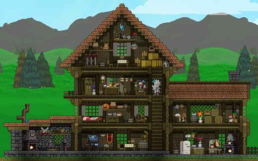 【Starbound】星界边境超长无解说建筑，开局小屋，非生存