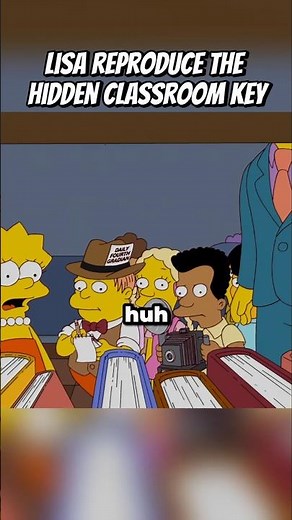 Lisa reproduce the hidden classroom key #simpsons
