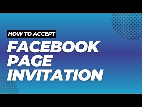 How to accept FACEBOOK PAGE invitation