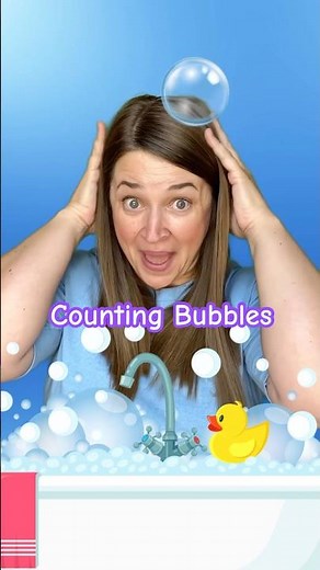 Counting by 5s with Bubbles!🫧Preschool Math Song #shorts #preschoollearning