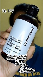 Underated Multipurpose toning solution Review 👌 #underated #shorts #skincare #viral