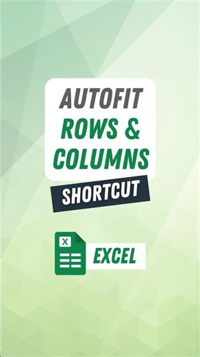 How to autofit columns and rows in Excel #excel #spreadsheet #exceltips