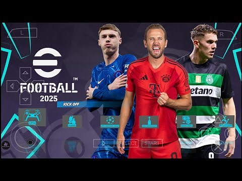 eFootball PES 2025 PPSSPP Download Update New Full Transfers| PES 2025 Best HD Graphics