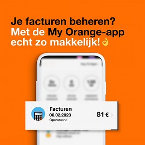 Heb jij de gratis #MyOrange-app al? 📳 Ideaal om bijvoorbeeld je Orange-facturen te beheren op 1️⃣ plek. Ontdek nog meer voordelen van de app 👉 https://www.orange.be/nl/opties-en-diensten/voordelen-en-inbegrepen-diensten/orange-telefoon #OrangeBelgium | Orange