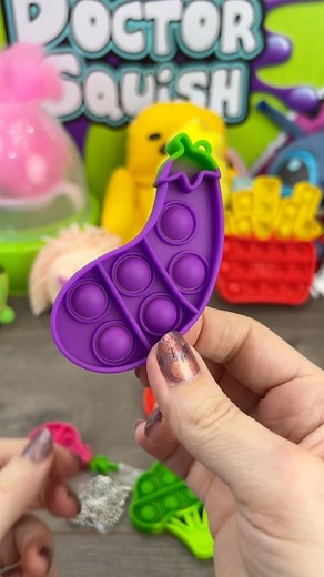 8.8K views · 177 reactions | I LOVE cute food shaped toys! I never thought I would have vegetable pop it fidgets 藍 These were too cute to pass up. I purchased from @natandessie • • • #squishy #doctorsquish #stressball #drsquish #diy #fidget #fidgettoy #craft #slime #popit #poppit #popfidget #squishies | Doctor Squish | Facebook